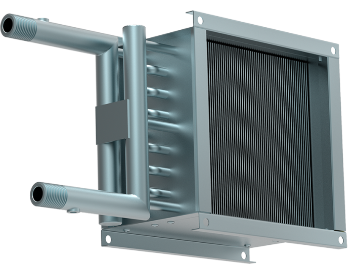 Водяные нагреватели для круглых и квадратных каналов серии ZWA ZWA 400X400-2