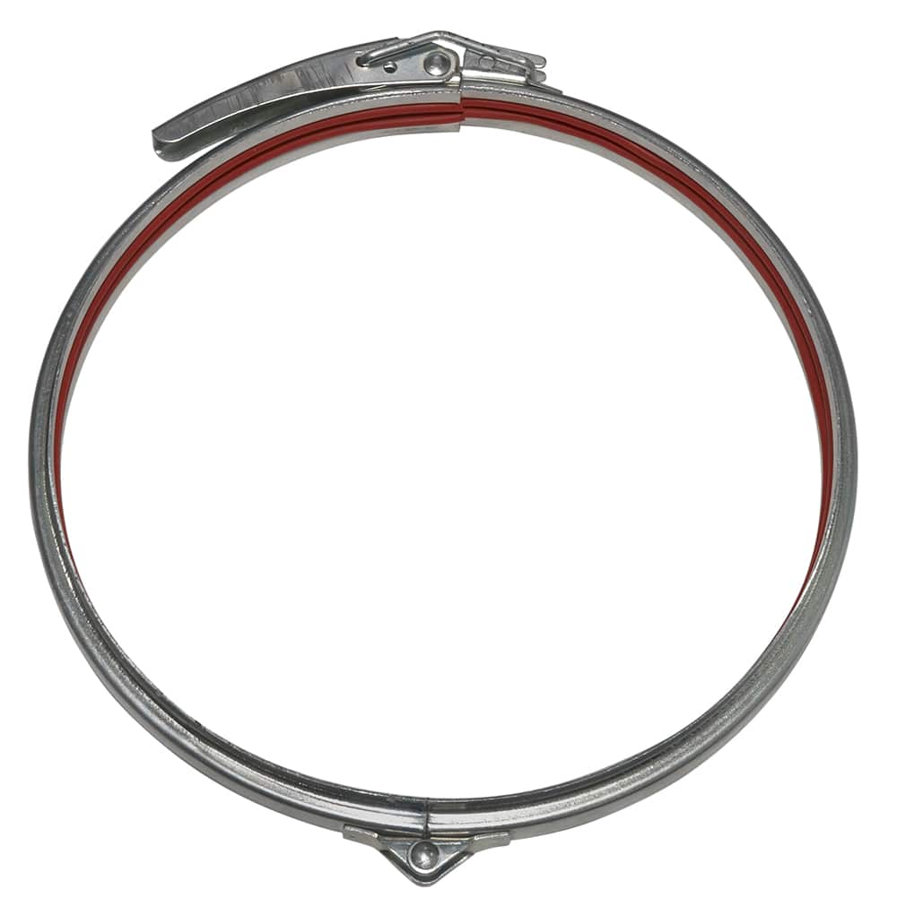 Хомут аспирационный 400mm, (Clamp with red rubber)