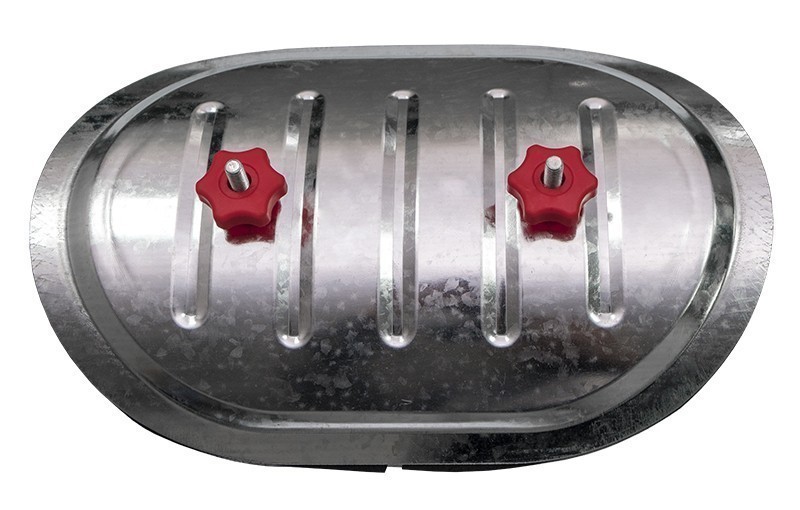 Лючок накладной CAD 300*200 mm Ø400 RED