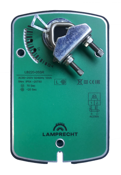 Электроприводы с возвратной пружиной LB24-10SR-U