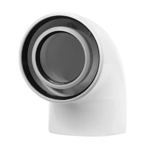 Отвод коаксиальный Royal Thermo 80/125, 90 гр. M/F для конденсационных котлов